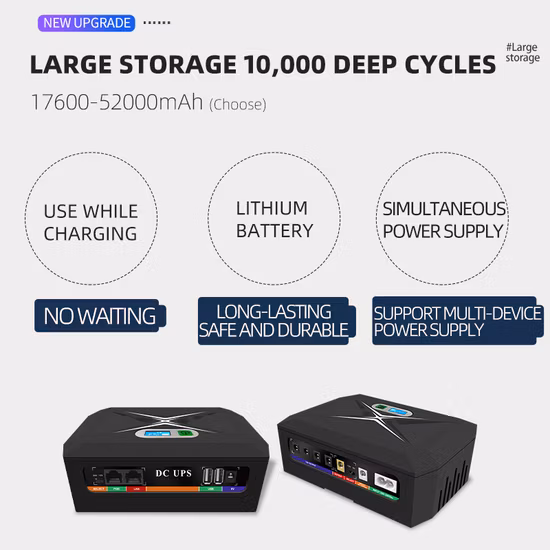 Mini-Smart-Netzteil UPS175 mm Länge für Strom im Freien