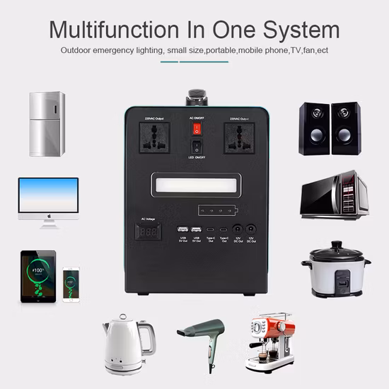 Energiespeicher mit hoher Kapazität, tragbare Batterie, 5000 W, 10000 W Kraftwerk für den Außenbereich mit USV, USB-Gleichstrom